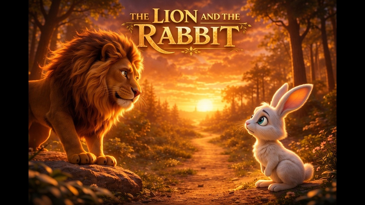 The Clever Rabbit Outsmarts the Lion 🦁🐰 | Panchatantra Animated Moral Story|Magical Fables