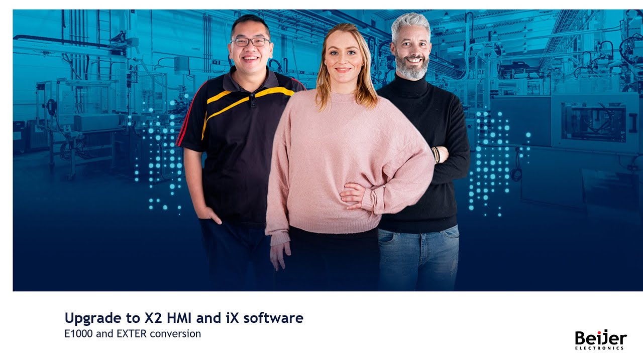 Converting an EXTER/E1000 HMI application to iX