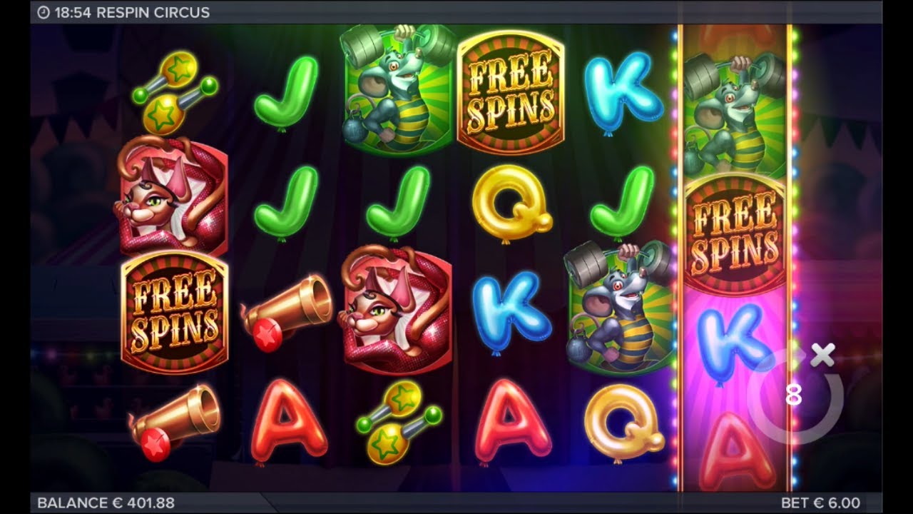 Respin Circus Wild Bonus Feature (ELK)