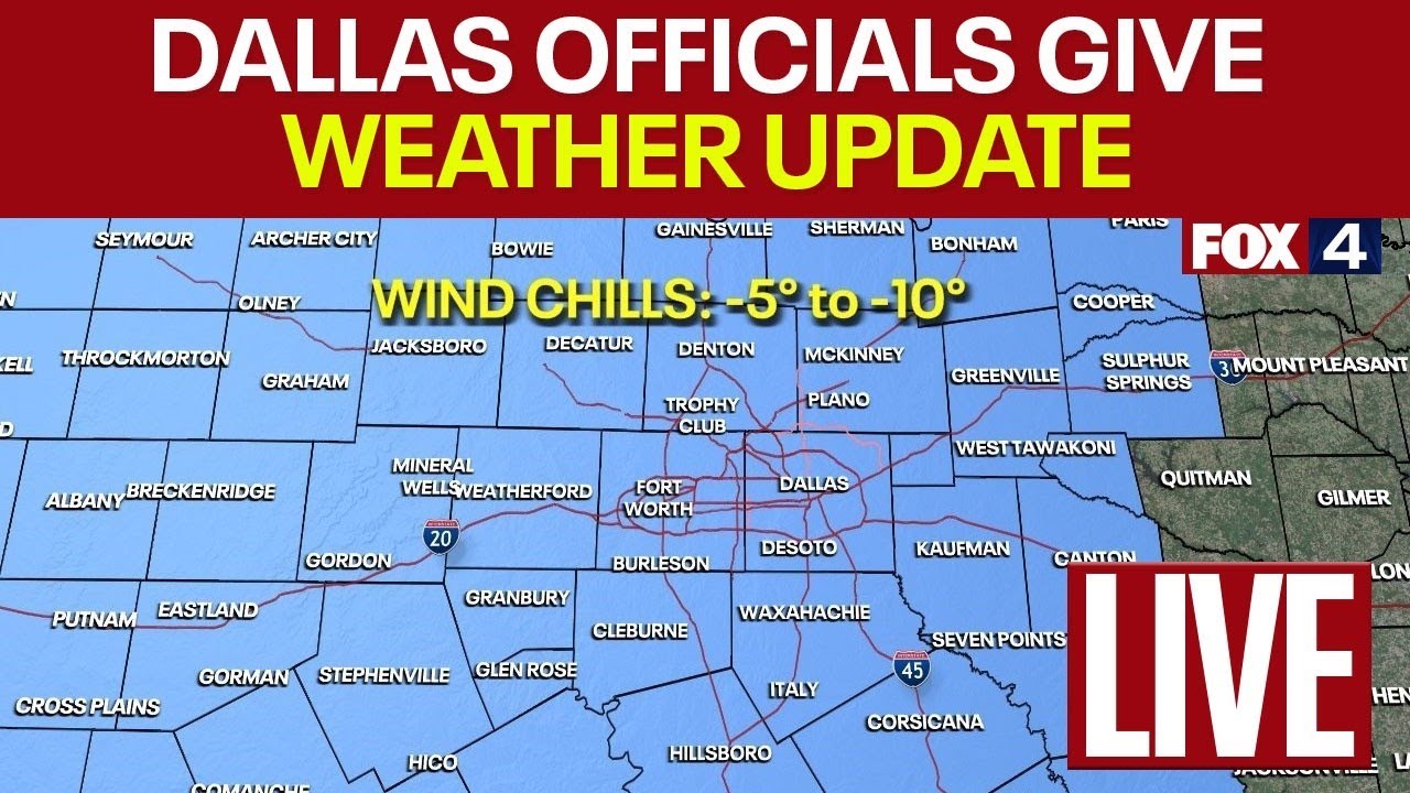 WATCH: Dallas officials give winter storm update