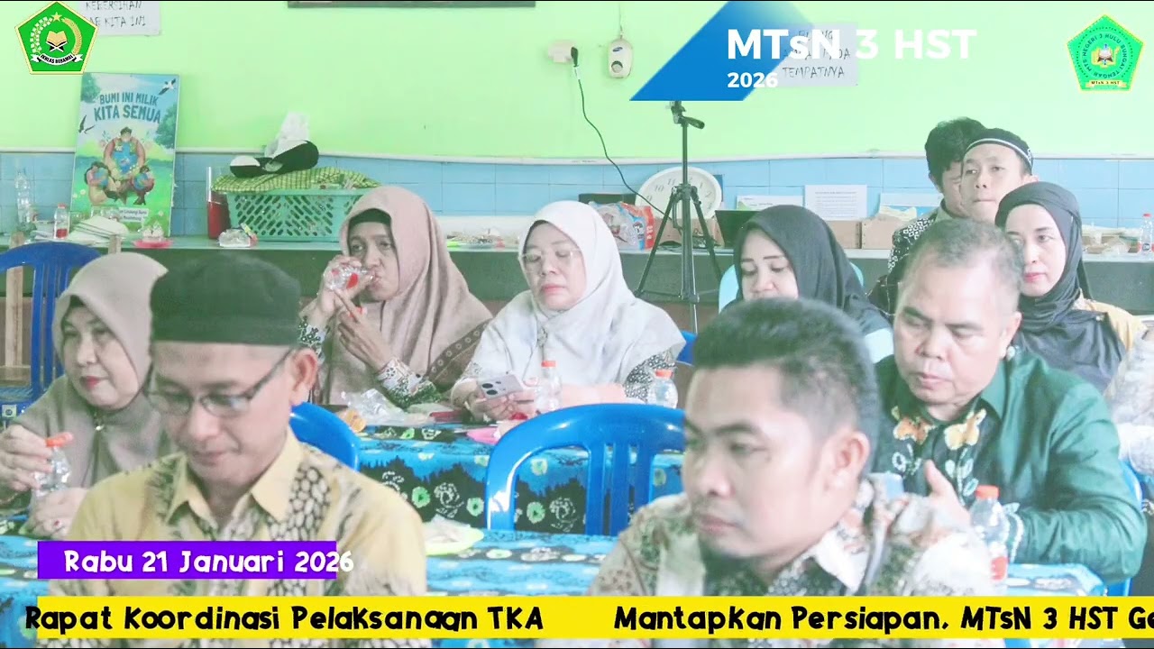 Mantapkan Persiapan, MTsN 3 HST Gelar Rapat Koordinasi Pelaksanaan TKA