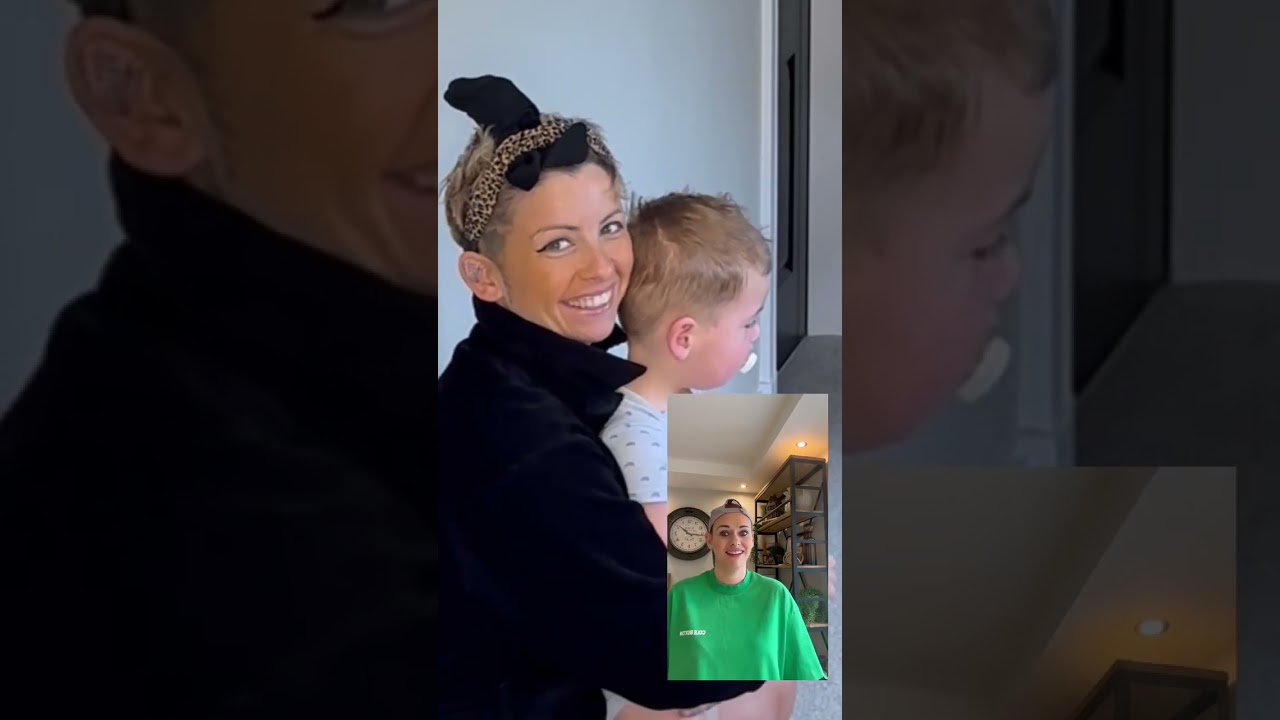 couples clothes swap/ mum swapHudson woke up to steal the show