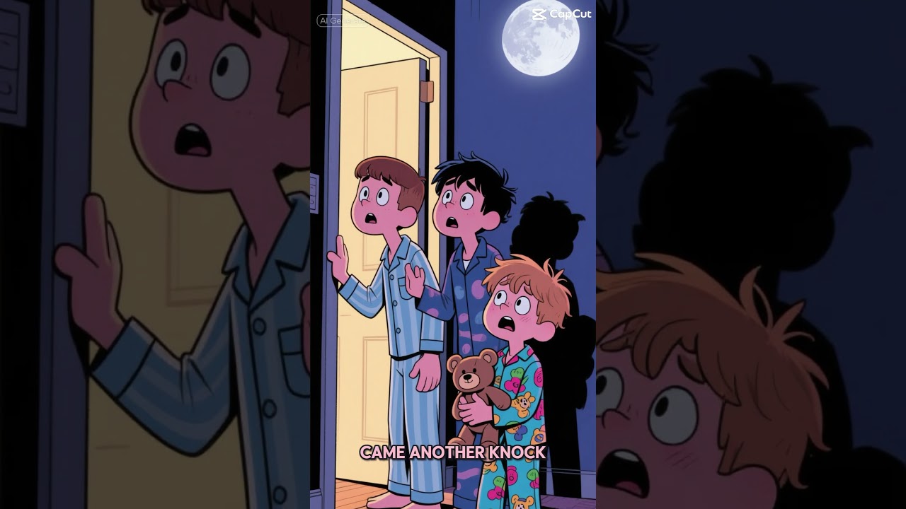 The Midnight Knock 🚪 | Scary Story for Kids (Rhett, Riggs & Wally) #kidsvideos  #spookystories