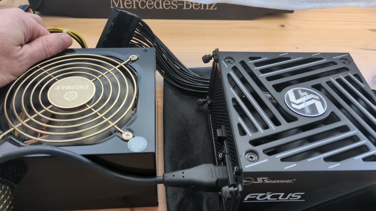 15 years old Enermax Pro82+ vs brand new Seasonic Focus GX-750 ATX3 - noise comparison in idle