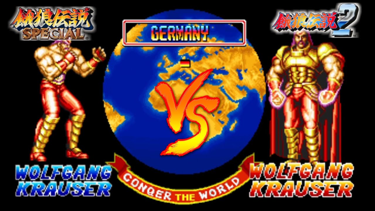 クラウザー比較（ボス･プレイヤー）- 餓狼伝説2･スペシャル - Wolfgang Krauser Comparison - Fatal Fury2,Special