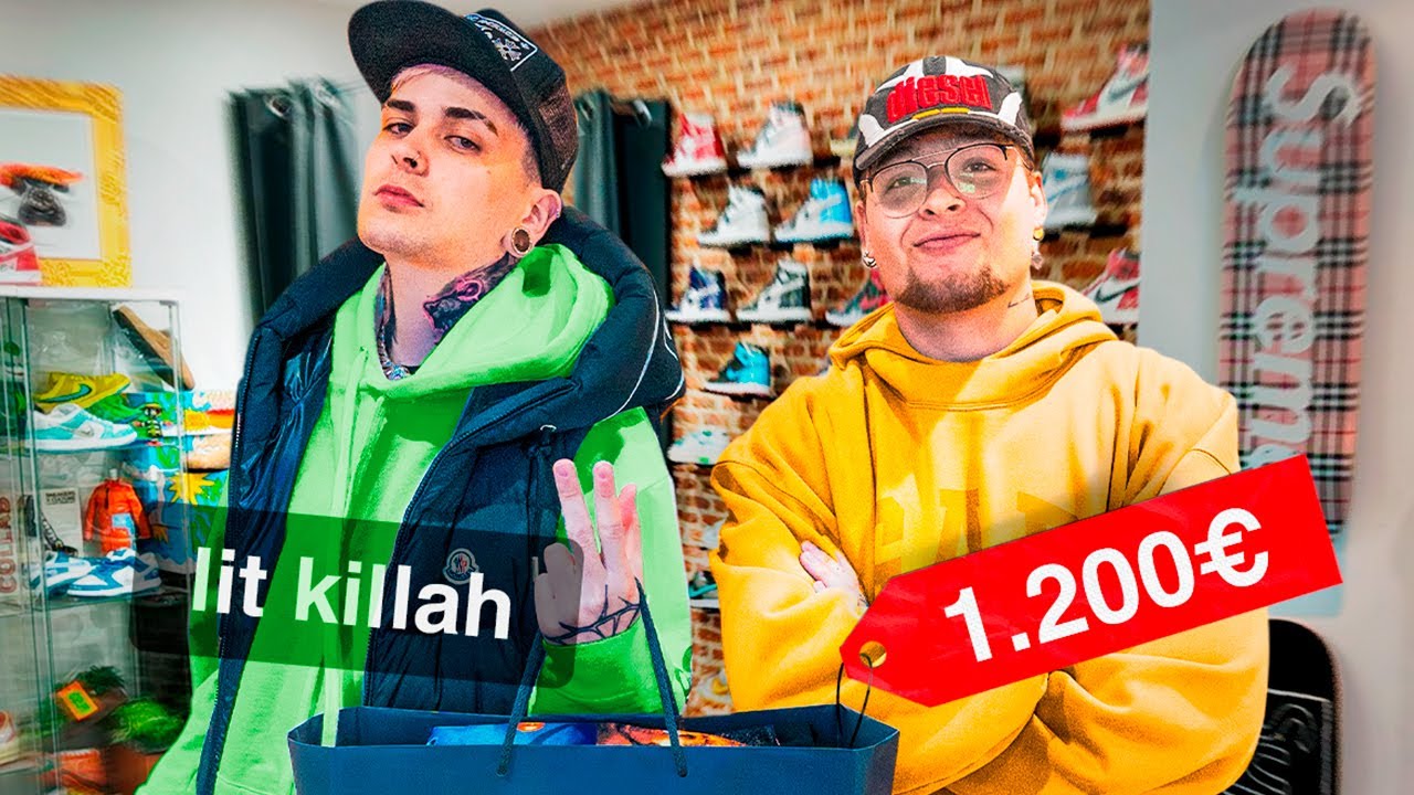 LLEVO A LIT KILLAH DE COMPRAS POR ESPAÑA!! +1250€ en Jordan, Bad bunny...