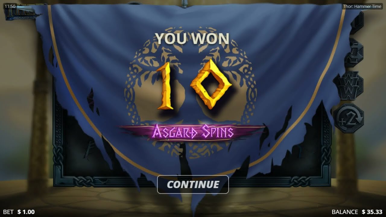 ⚡ Thor Hammer Time Slot by NoLimit City | Asgard Spins Gameplay | 96.03% RTP | LiMiT's Take 🎲