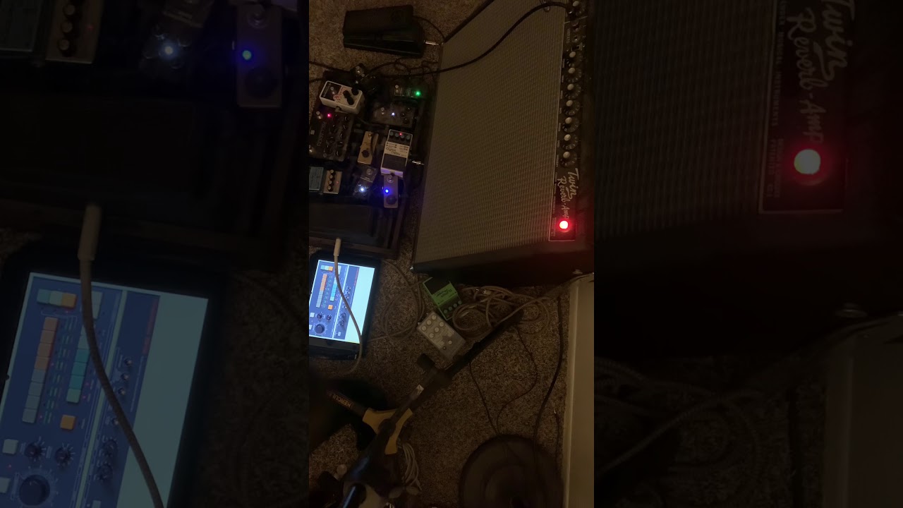 How to make a simple drum loop with a $2 iPad app and a $20 loop pedal