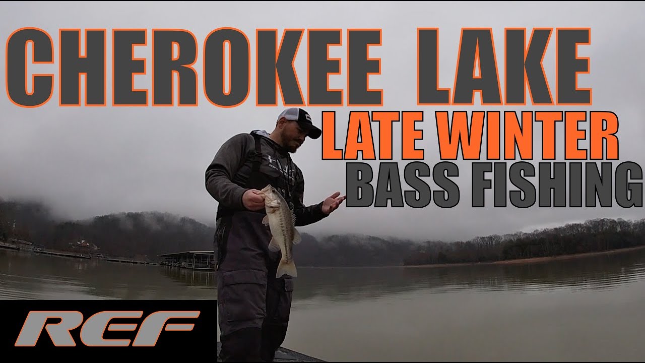 CHEROKEE LAKE: Late Winter Bass Fishing Cold MUDDY Water