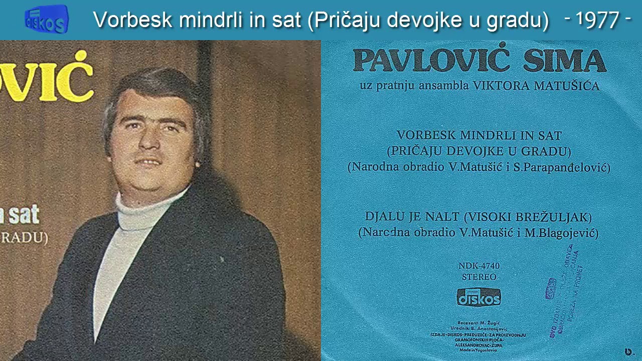 Sima Pavlovic - Vorbesk mindrli in sat (Pricaju devojke u gradu) - (Audio 1977)