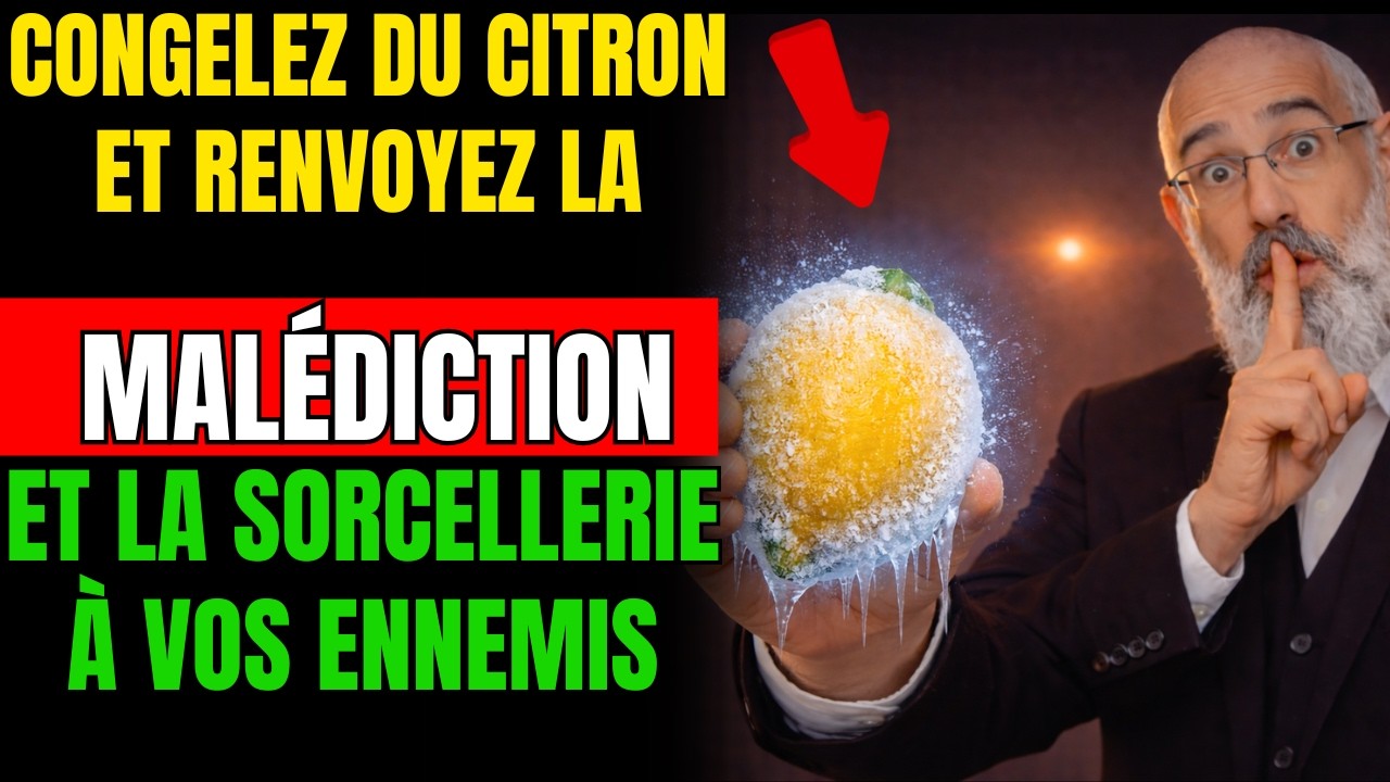 RENVOIE tout LE MAL et la Brujería à Tes Ennemis avec du CITRON Congelé | Sagesse Juive