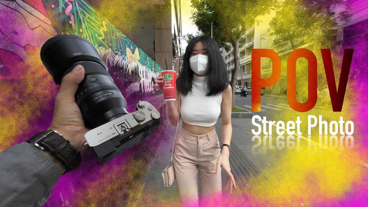 POV street portrait photo with Sony A7C and 135mm F1.8 GM