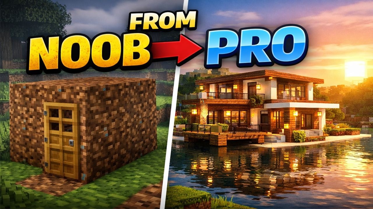From Nothing to Dream House in Minecraft! 🏠🔥 (Replay Mod Cinematic)