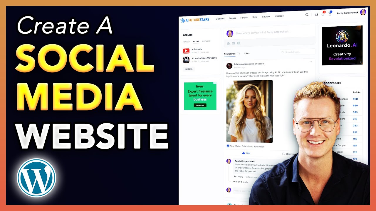 How To Make A Social Media Website Like Facebook With WordPress & BuddyBoss