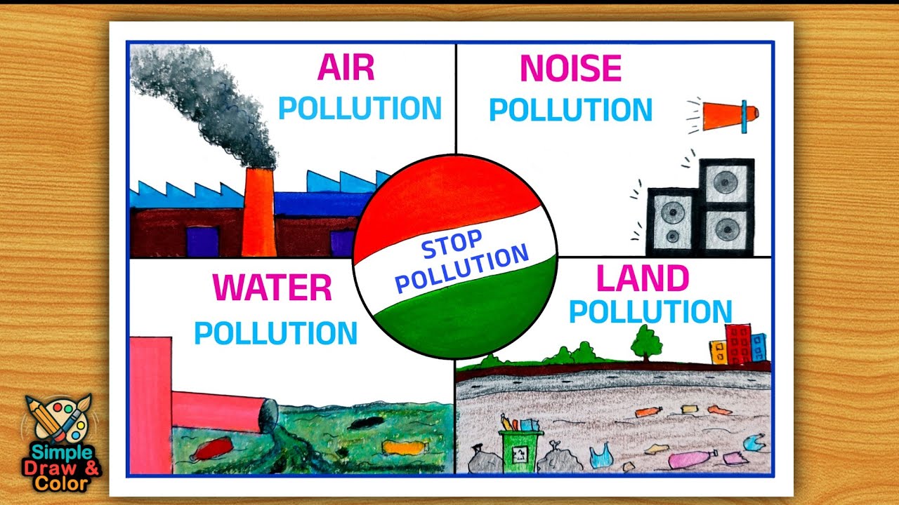 National Pollution Control Day Drawing | Stop Pollution Poster 🌏 #pollutioncontrol #drawing