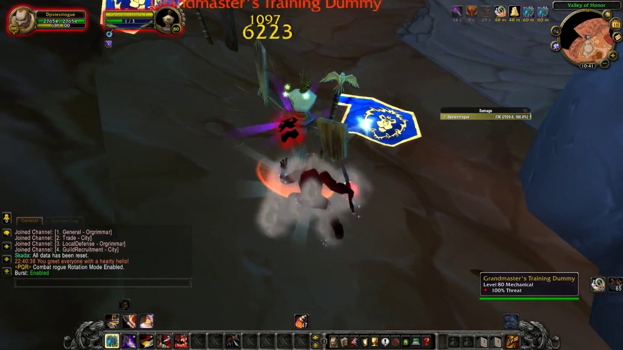 Combat rogue rotation script for WoW 3.3.5 (works on Warmane)