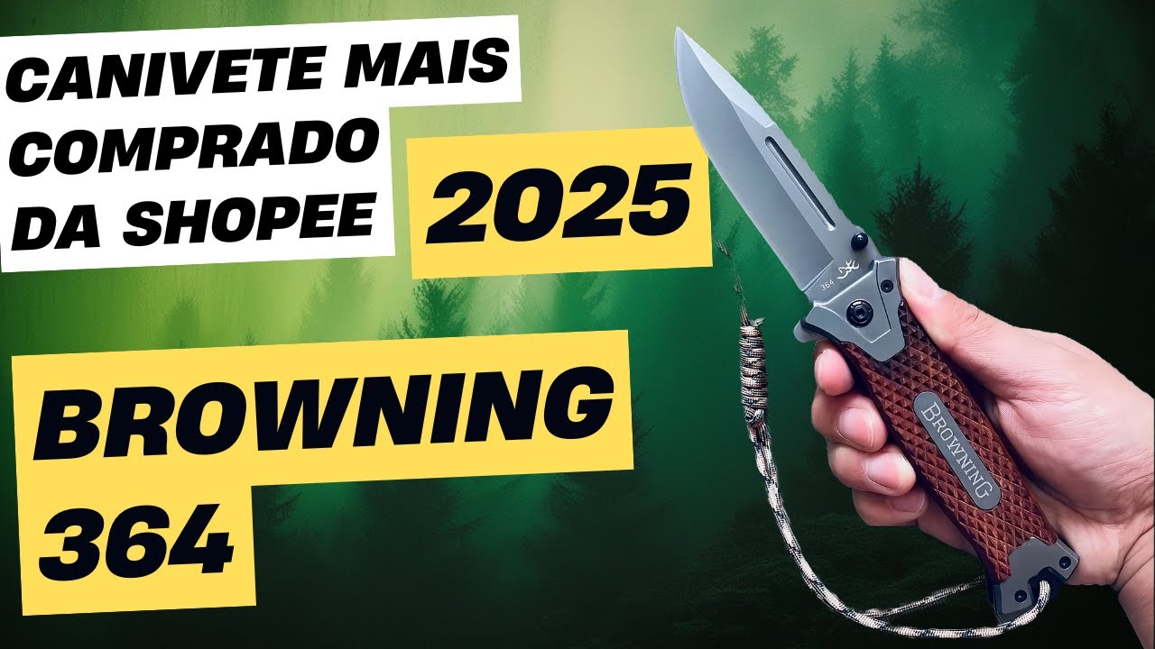 Canivete Mais Comprado da Shopee Browning 364 Marrom