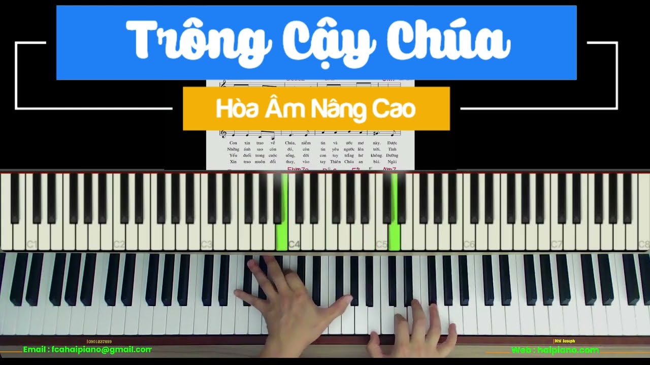 [Piano] TRÔNG CẬY CHÚA | Lm   Nguyễn Duy | hướng dẫn hòa âm nâng cao đệm hát thánh ca |