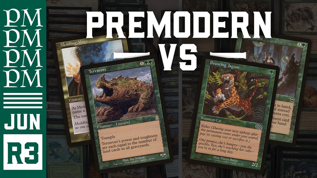 Terrageddon vs 10 Land Stompy - Round 3 - June Premodern MTG Tournament