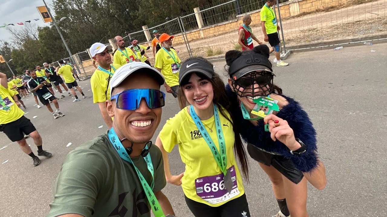 4k | Vloge 15km de bouskoura 2025 ￼ 11/ 5 / 2025
