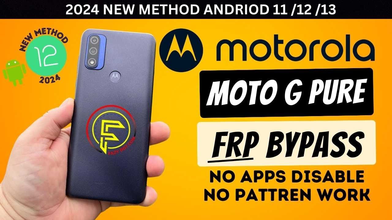 New Method Motorla Frp bypass Andriod 11,12,13 || Motorola Moto G pure Andriod 12 Frp Bypass