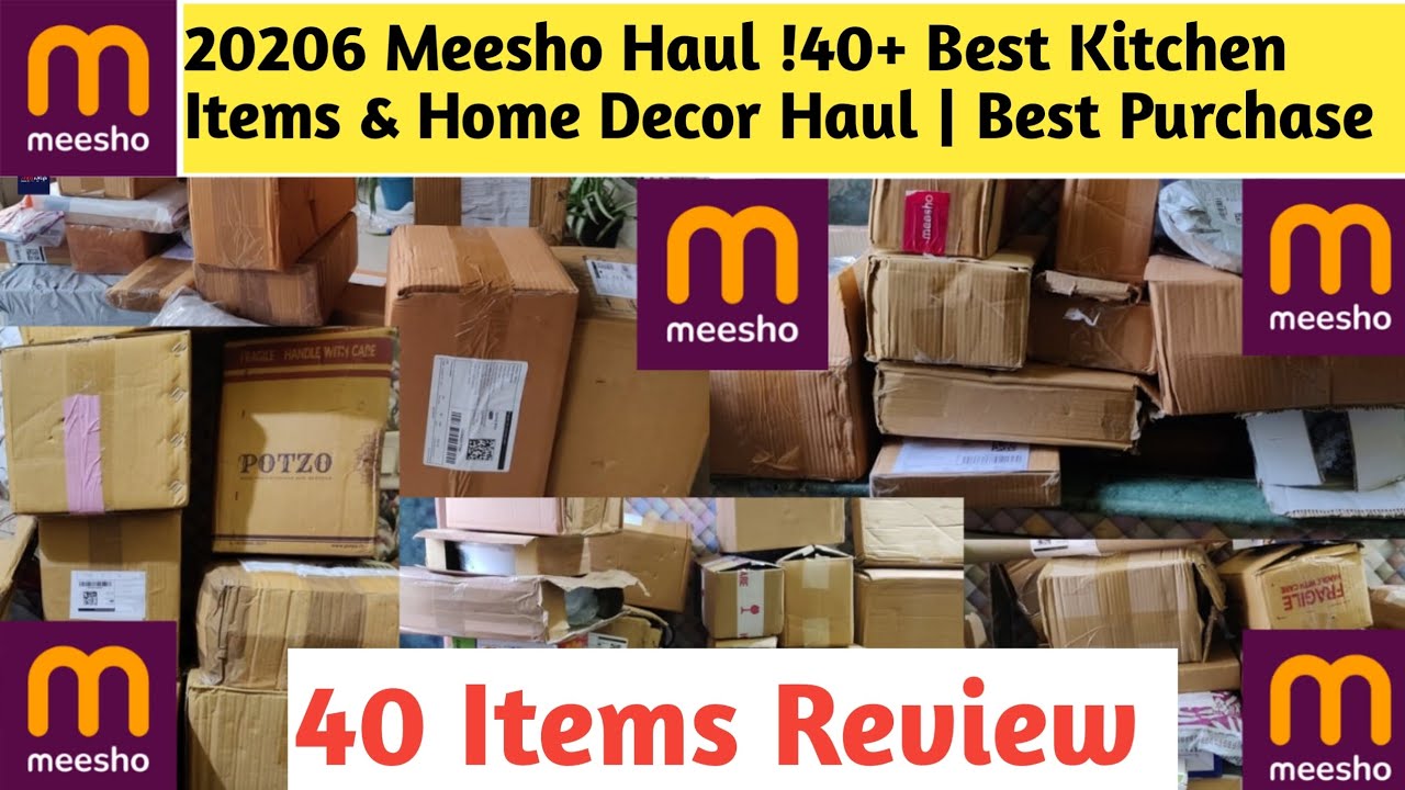 20206 Meesho Haul ❤️ !40+ Best Kitchen Items & Home Decor Haul | Best Purchase ✨ #meesho #meeshohaul
