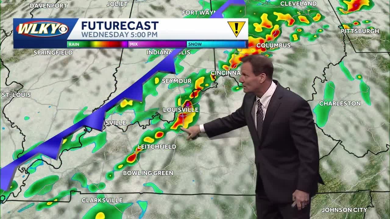 Record warmth possible then storm chances