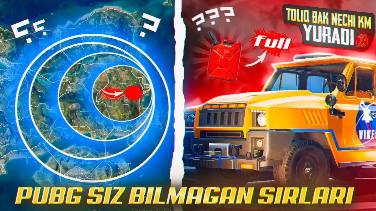 😱PUBGDA SIZ BILMAGAN SIRLAR // 5 TA FAKT // BATAFSIL VIDEODA ✅