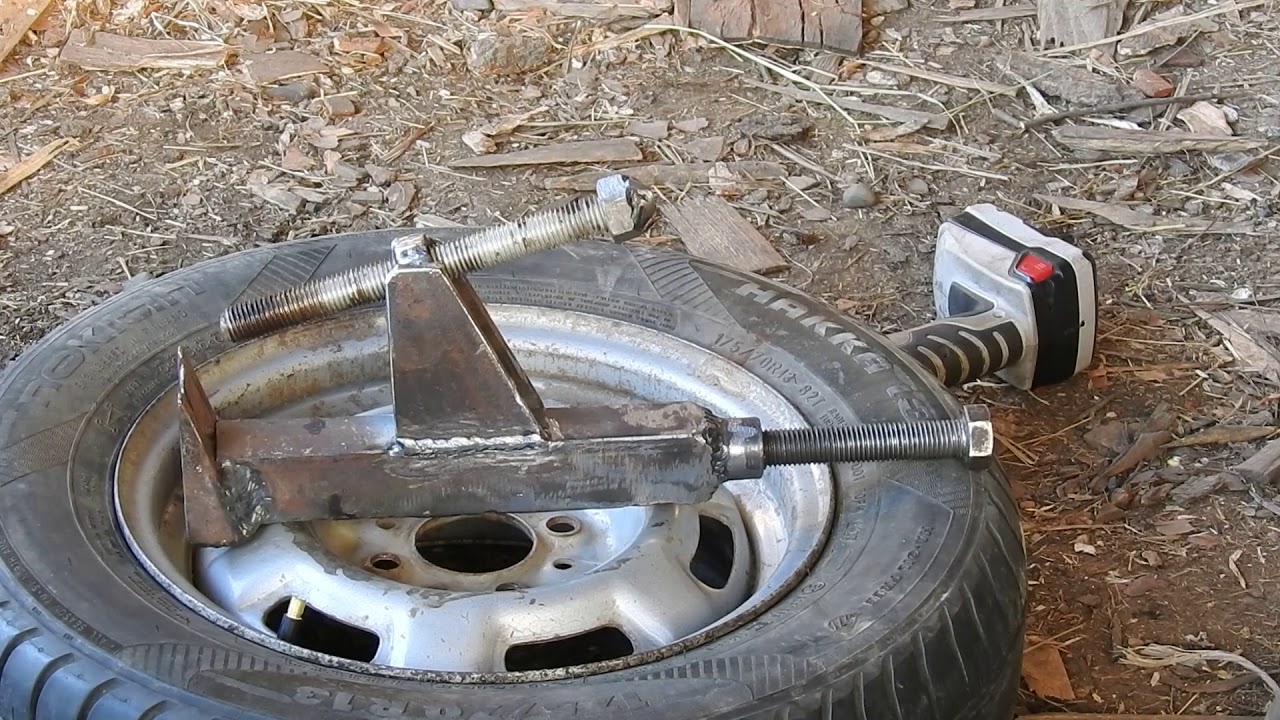 домашний шиномонтаж. чем отжать покрышку