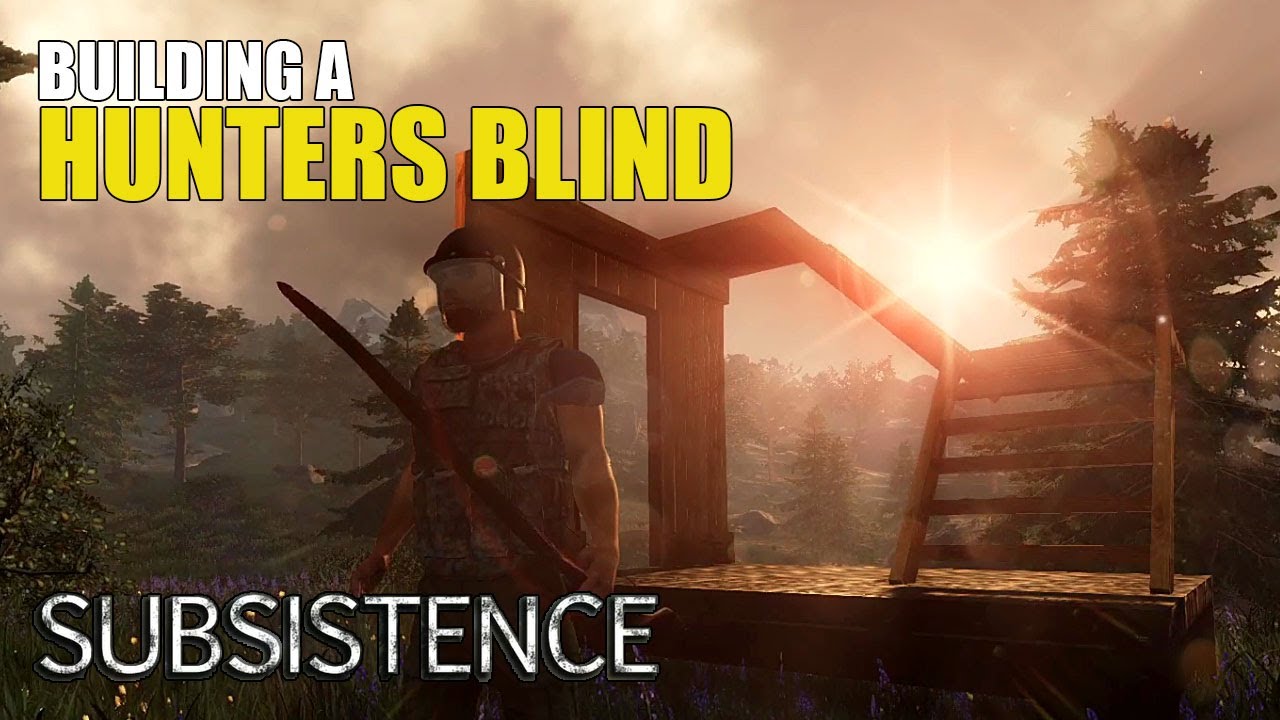 HUNTERS BLIND BUILDING p1 | Hunting Craft | Subsistence Gameplay | S2 EP21