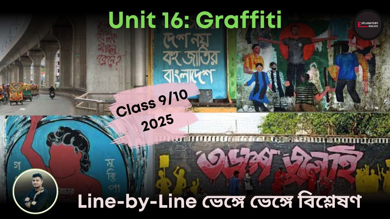 Graffiti । Unit 16 । Class 9,10 । SSC‍ 2026 । Bangla Meanings