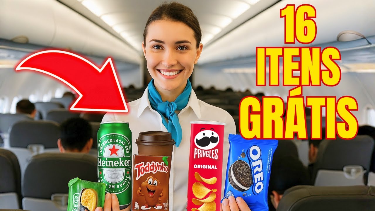 16 Coisas GRÁTIS que você pode ter no AVIÃO e AEROPORTO!