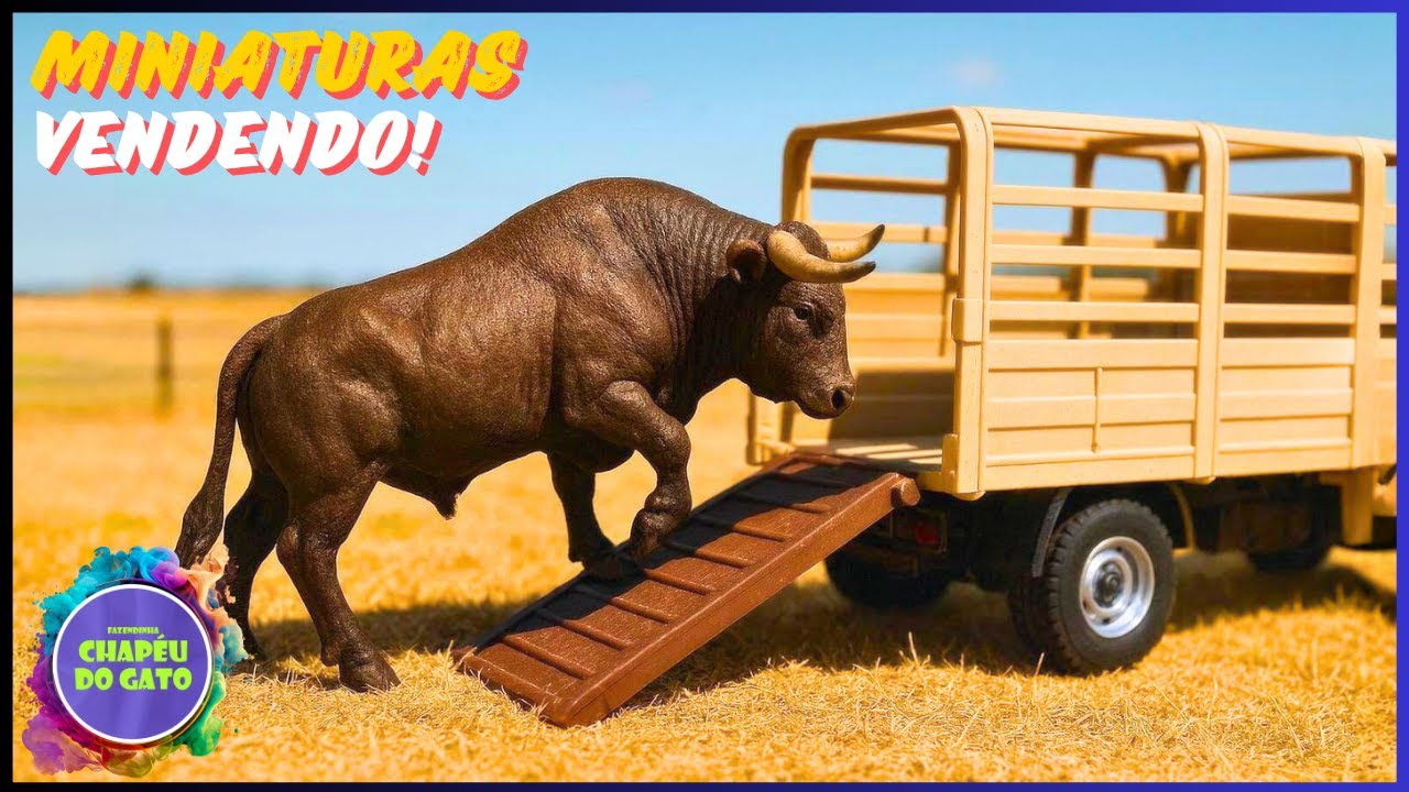 Fazenda de Brinquedo Vendendo Nossas Vacas! Transportando no Caminhão Boiadeiro