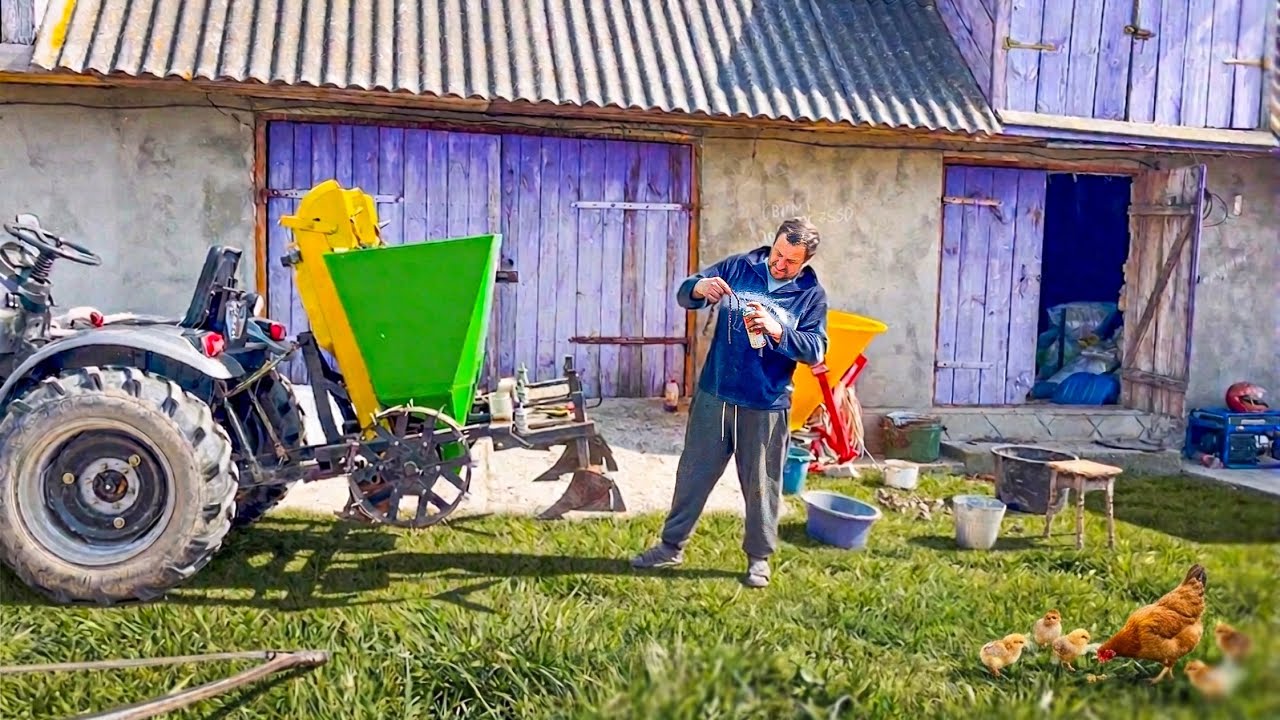 Early Spring in the Ukrainian Village & We Mill Raspberries, Garden Care🚜
