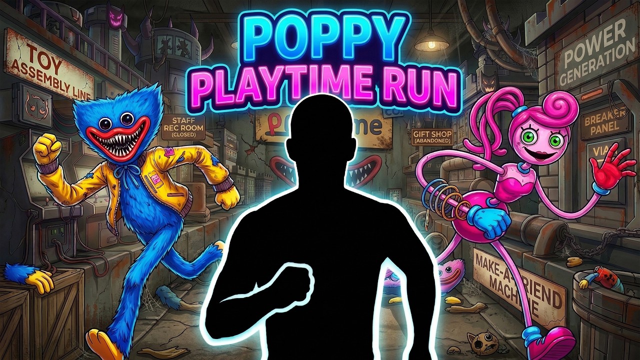 Immersive Interactive Warm Up / Poppy Playtime Run / Fitness Gamification - Episode 25