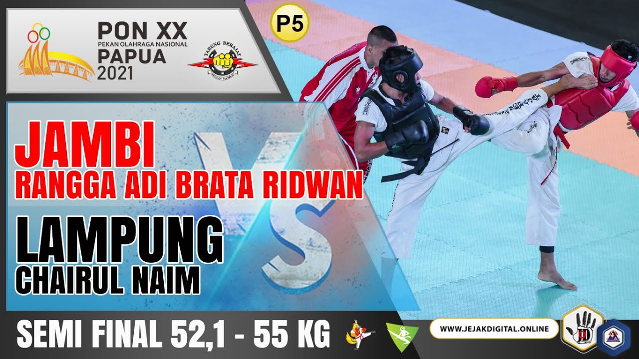 Rangga JAMBI vs Chairul Naim LAMPUNG | TARUNG DERAJAT PON XX PAPUA 2021 [SEMI FINAL]