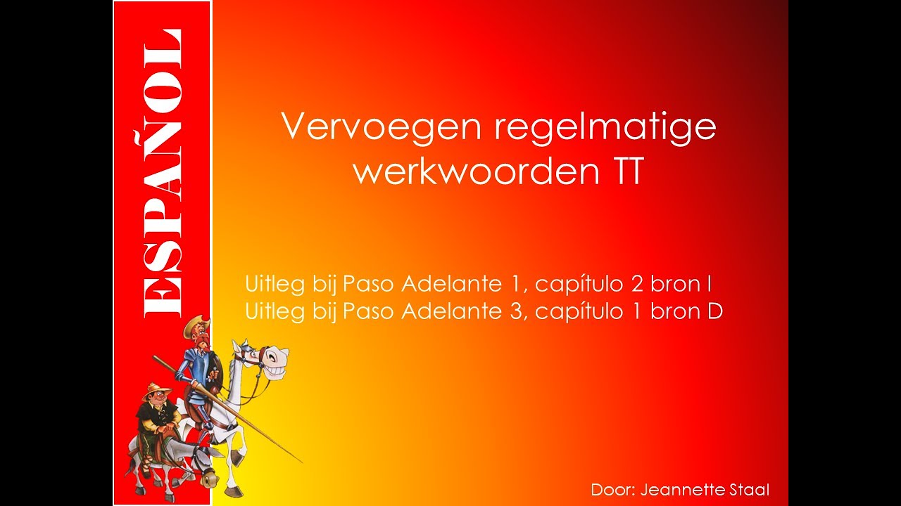 Spaans leren met Flip Spaans: vervoegen regelmatige werkwoorden