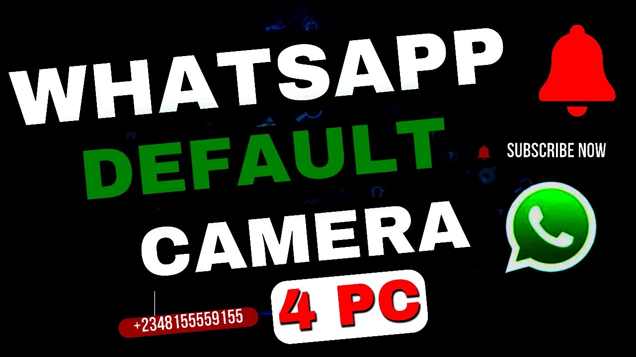 how to set ManyCam as default camera for WhatsApp on pc