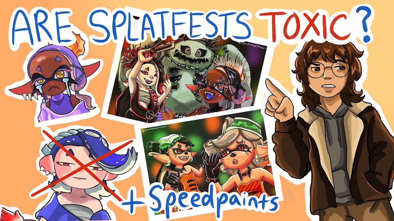 Why are Splatoon 3 Splatfests so Toxic? | Splatoween Speedpaint + Commentary |