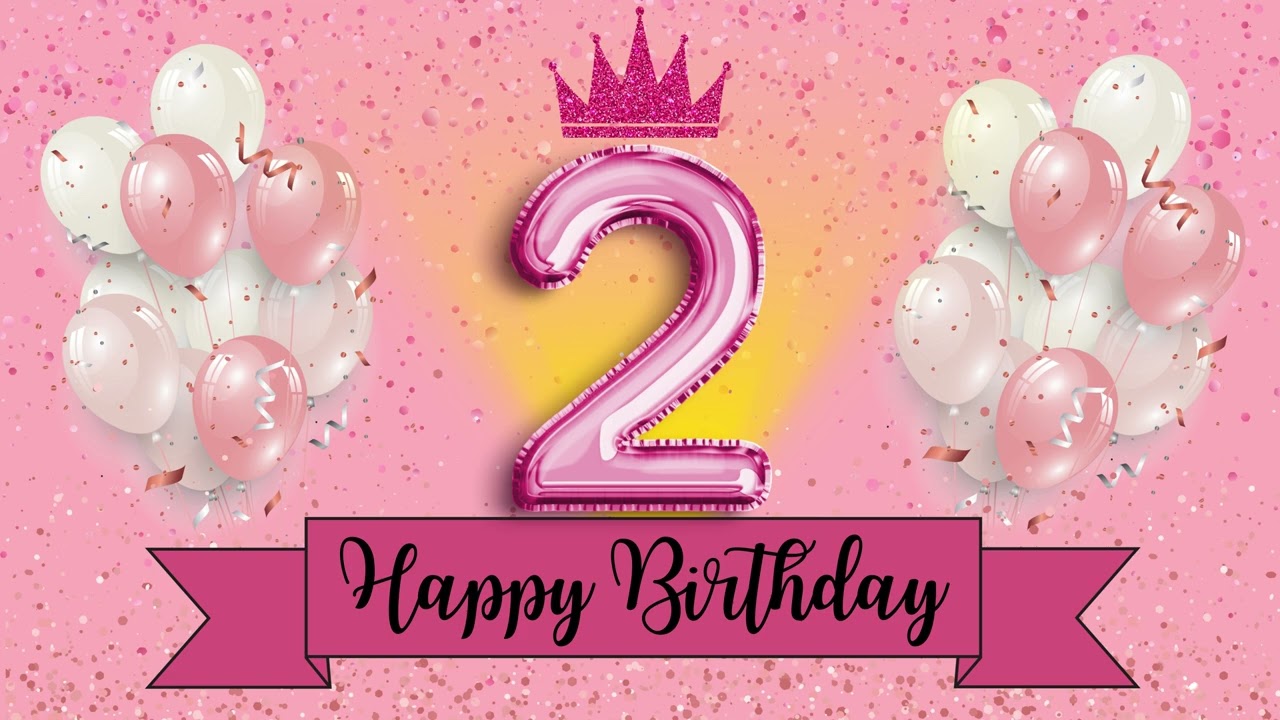 1 HOUR happy 2nd birthday background birthday song mix