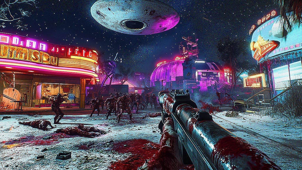 INFINITE WARFARE ZOMBIES: ZOMBIES IN SPACELAND GAMEPLAY! (NO COMMENTARY)