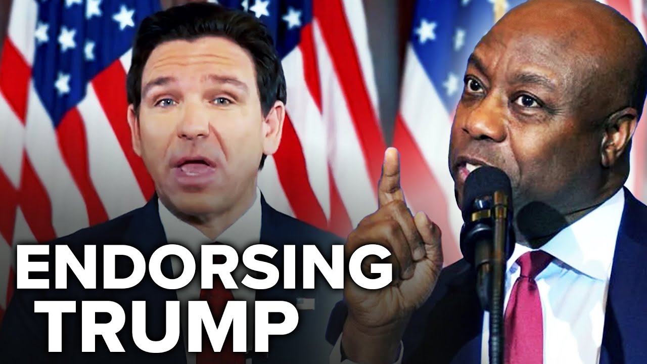 Trump Gets Endorsements from Ron DeSantis and Tim Scott