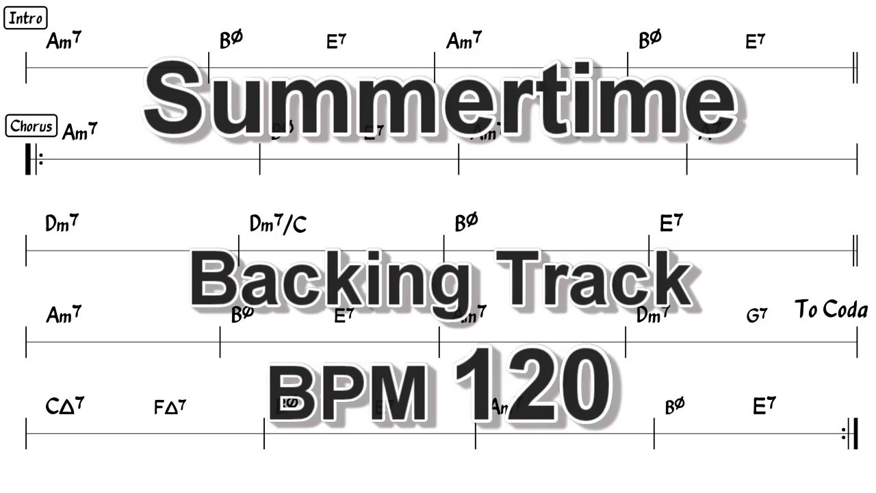 Summertime - Backing Track - Am - BPM 120