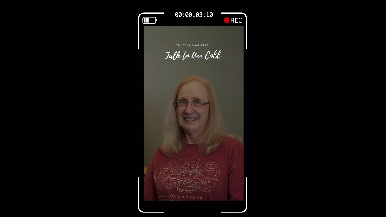 Talk to Calligraphers 2023: Ann Cobb