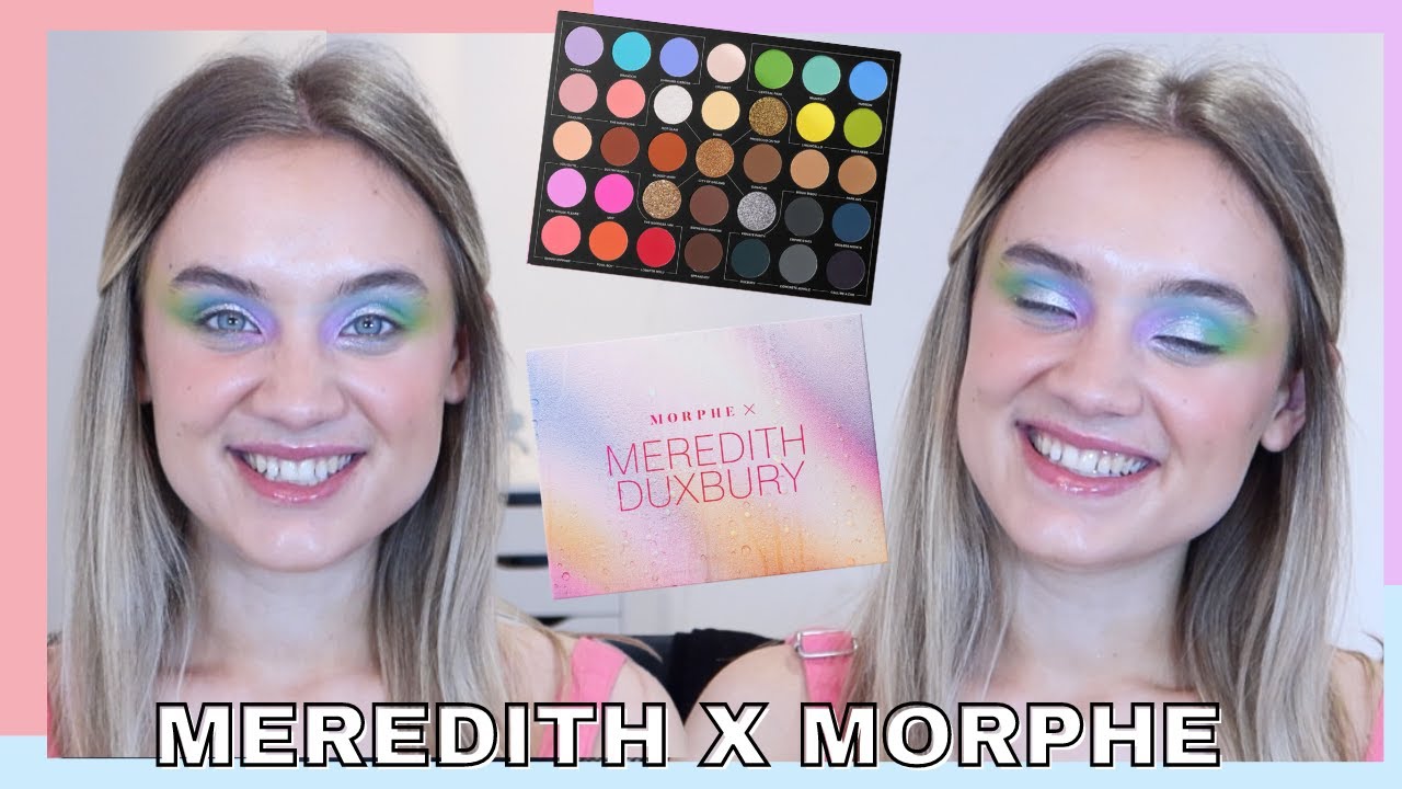 NEW MORPHE X MEREDITH DUXBURY COLLECTION REVIEW TRYING THE NEW MEREDITH ORPHE EYESHADOW PALETTE