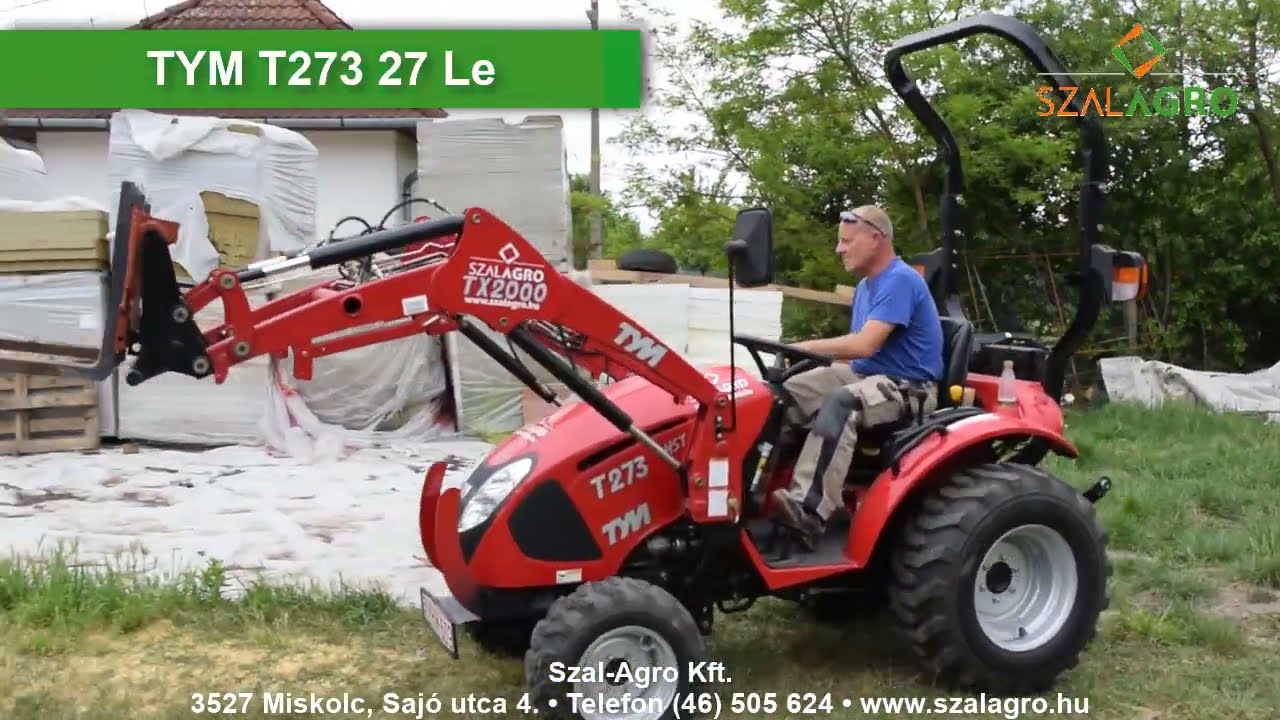 TYM T273-as traktorok nem csak mezőgazdaságban!