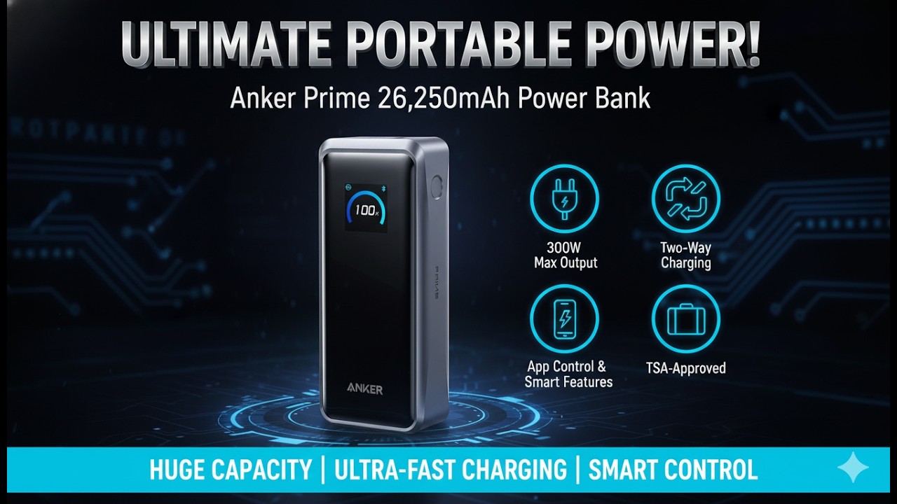 Anker Prime 26,250mAh Power Bank Review – 300W Portable Charger Worth It?