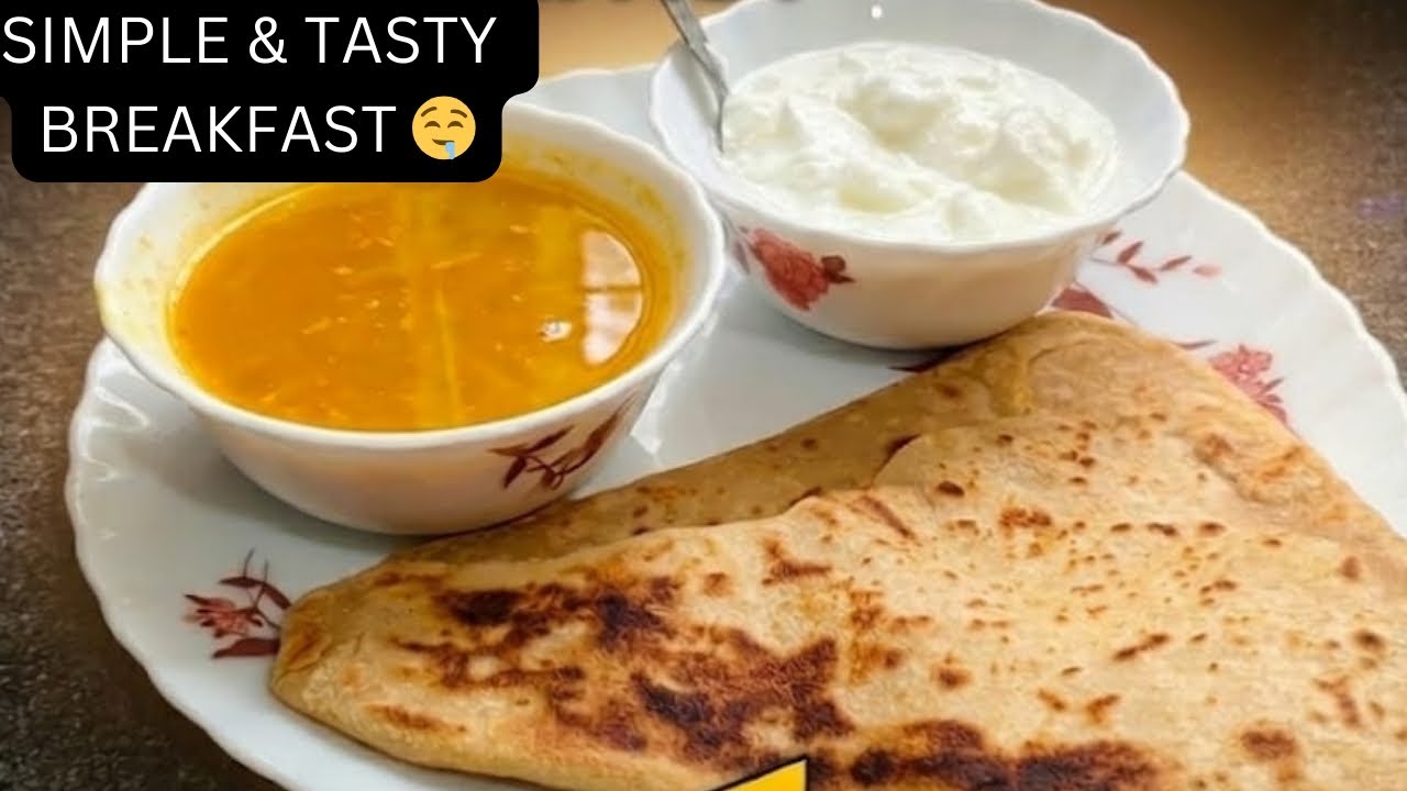 আজকের Simple Breakfast 🤤 | Porota & ছোলার ডাল | Easy Homemade Breakfast