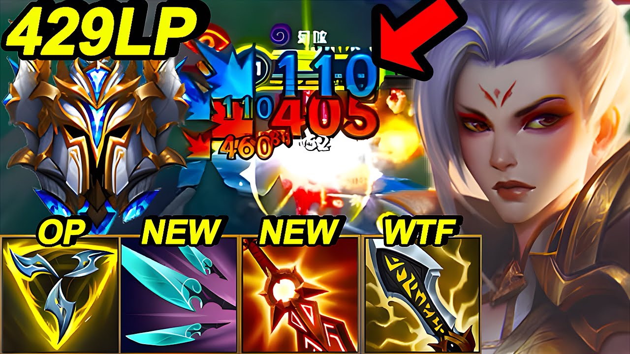 Wild Rift China Riven Jungle - WinRate75.4%!? China Meta Best Build Runes - Sovereign Riven Gameplay