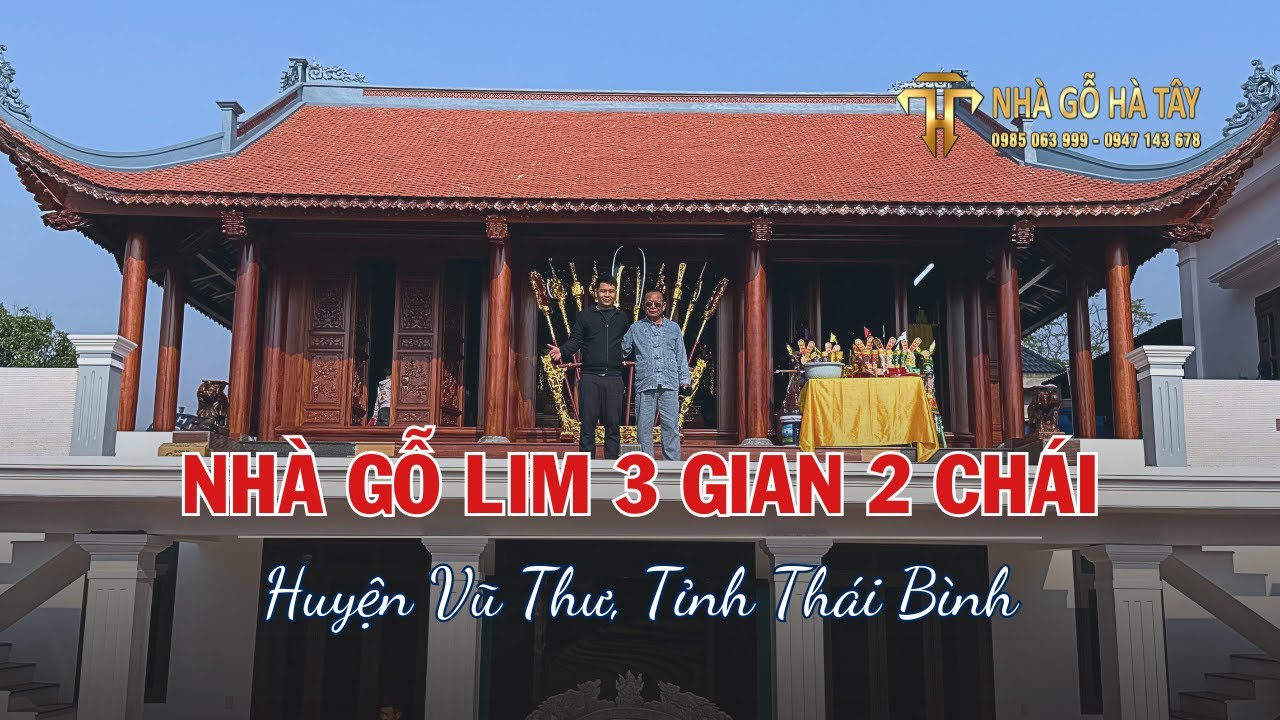 TOÀN BỘ QUÁ TRÌNH THI CÔNG, LẮP DỰNG VÀ HOÀN THIỆN NHÀ GỖ 3 GIAN 2 CHÁI 28 CỘT TẠI THÁI BÌNH